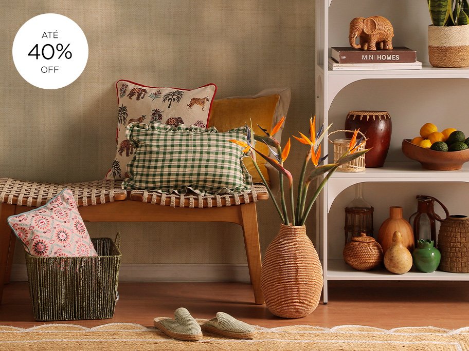 A natureza invadiu o décor: