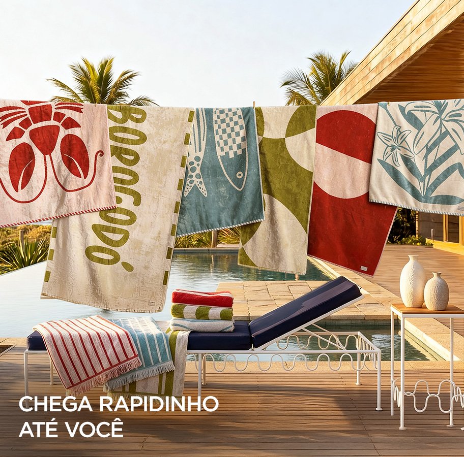 Nossas novas toalhas de praia