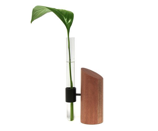 Vaso Leaf Preto - Hometeka