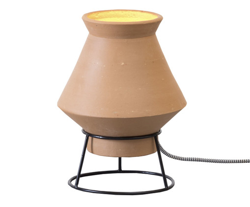 Luminária de Mesa em Terracota São João Modelo l - Hometeka