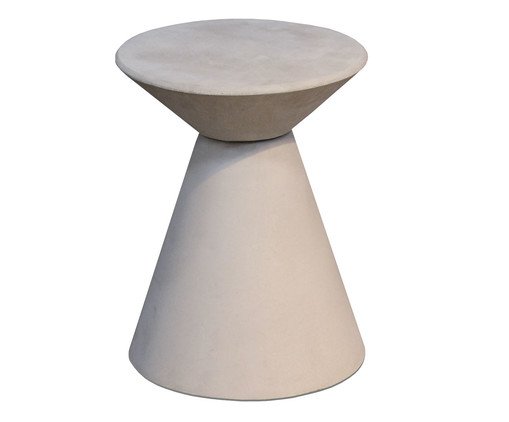Banco e Mesa de Canto em Concreto Ice Cream - Hometeka