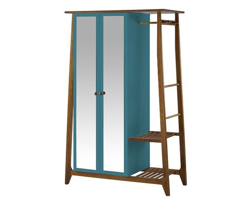 Armário Roupeiro Stoka Azul Turquesa