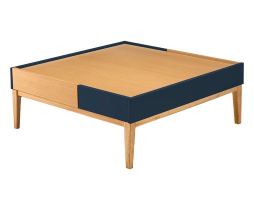 Mesa de Centro Duo Diversas Cores Azul Escuro