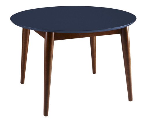 Mesa de Jantar Devon Redonda Azul Escuro