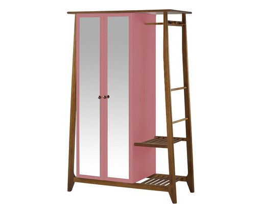 Armário Roupeiro Stoka Rosa