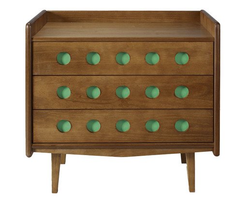 Cômoda Vintage Verde Esmeralda