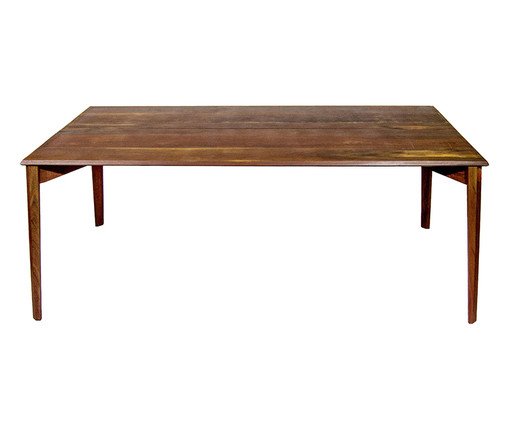 Mesa de Jantar de Lugares em Madeira Maciça Fenda - Hometeka