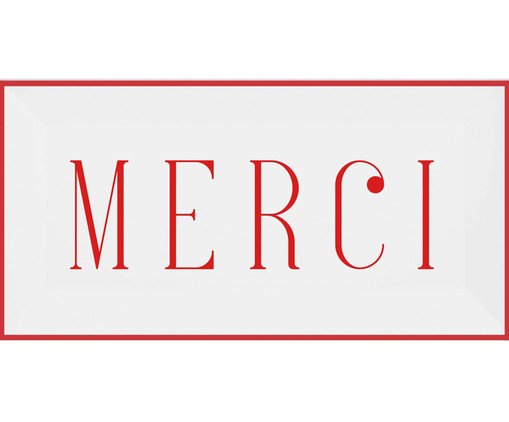 Azulejo Merci em Porcelana Branca