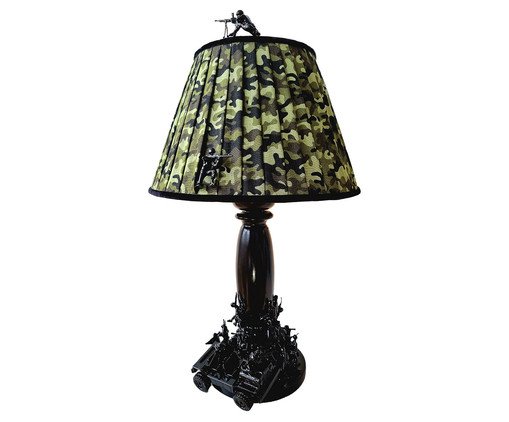 Luminária Soldados e Carro Militar