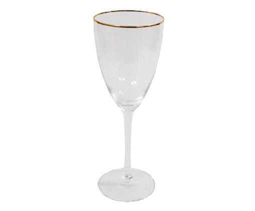 Taça de Vinho Canelada Clear Glam - 300ml