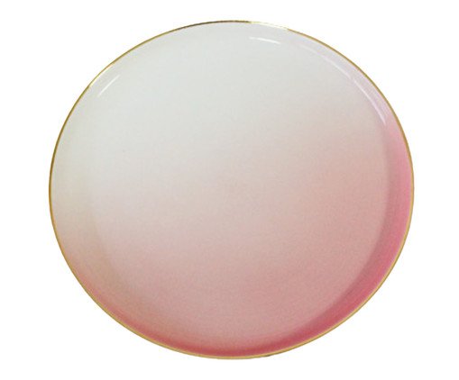 Enfeite em Porcelana Gaia Rosa