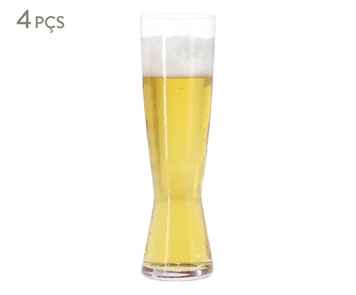 Jogo de Copos para Cerveja em Vidro Wil - Transparente