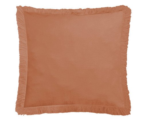 Capa de Almofada em Cotton Linen Linné Laranja