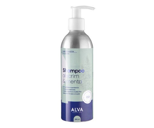 Shampoo Alecrim e Menta Cabelos Mistos A Oleosos Alva