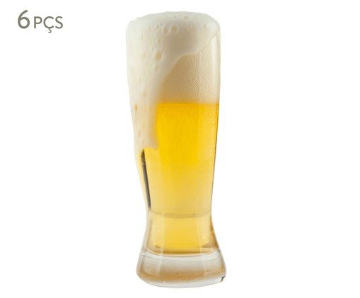 Jogo de Copos para Cerveja em Vidro Afyon