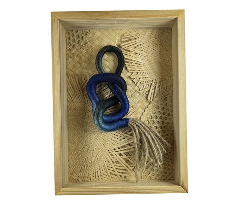 Adorno Emoldurada Shadow Azul