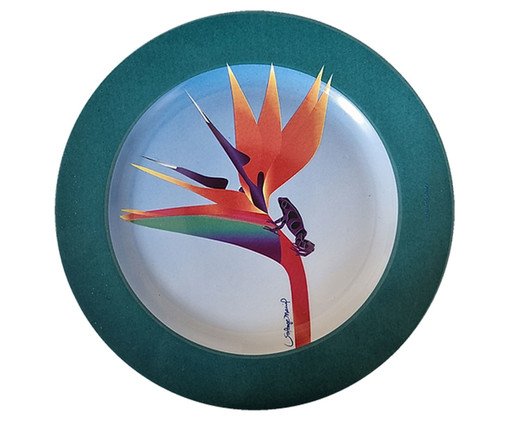 Prato de Porcelana Strelitzia Flecha Azul