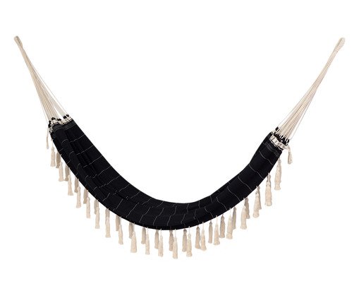 Rede com Tassel Noturna Preta