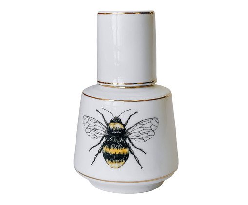 Moringa em Porcelana Abelha Branca
