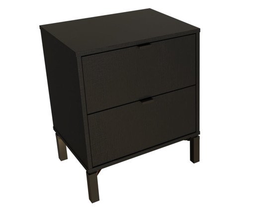 Mesa de Cabeceira Queens  Preta
