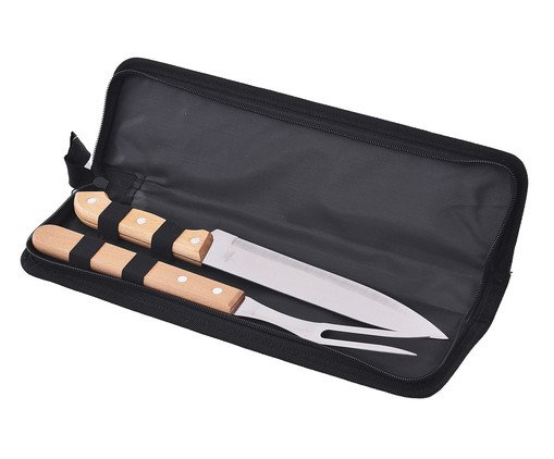 Jogo para Churrasco com Estojo em Inox
