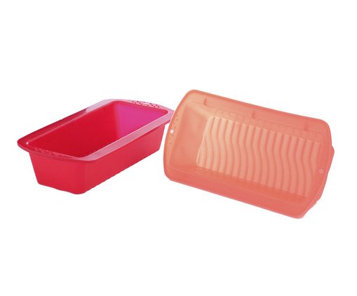 Forma para Bolo Retangular Maior Cherry Vermelho