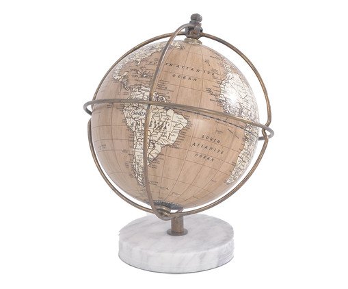 Globo Base Mármore Galileu