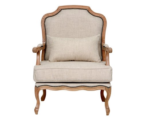 Poltrona em Linho Imperial - Cru