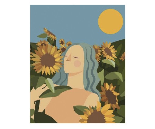 Kit Quebra-Cabeça 500 Peças para O Sol Diana Couto com Moldura