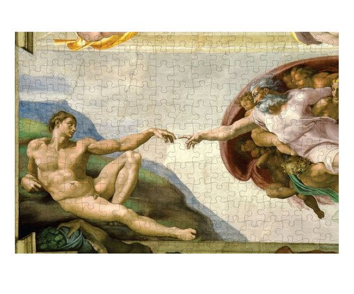 Quebra-Cabeça Museus 216 Peças - Criação de Adão Michelangelo