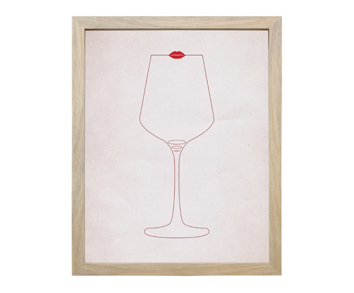 Quadro Cozinha Glass Wine Oak