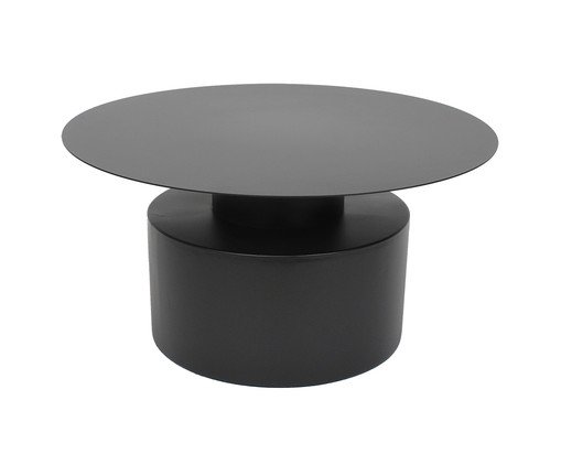 Mesa em Metal Redonda Preta