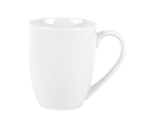 Caneca Brizzard em Porcelana Branca