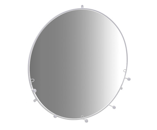 Espelho Cabideiro Esferas - Branco