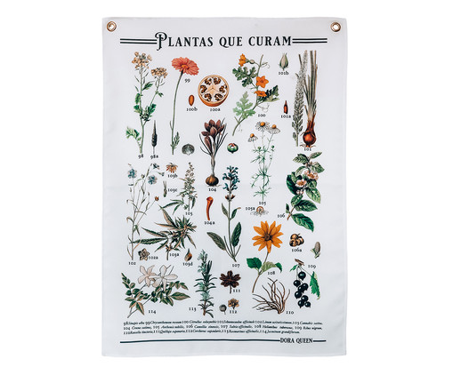 Tecido de Parede Plantas Que Curam