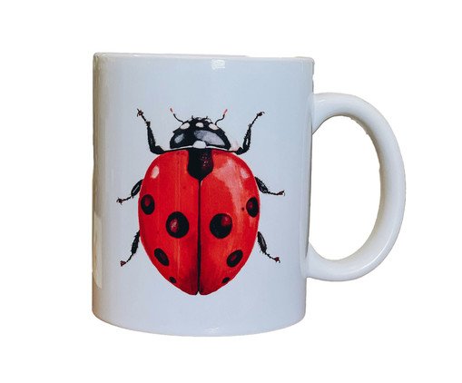 Caneca Joaninha Aquarela