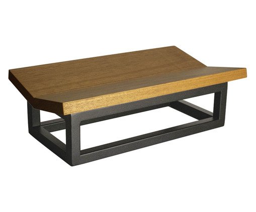Fruteira de Mesa Daily Madeira e Ferro Cinza