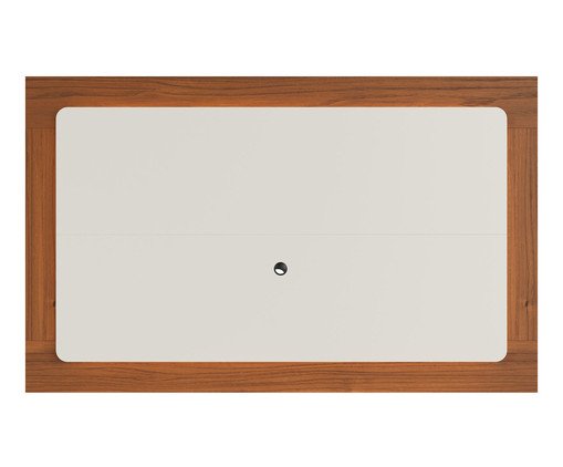Painel Oslo 2.2 Off-White Fosco e Canella