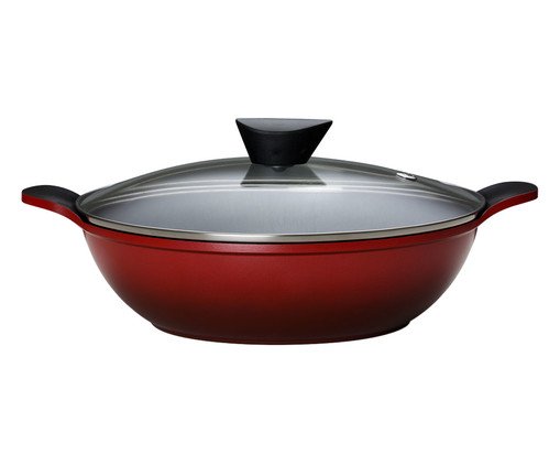 Frigideira Wok Vermelha