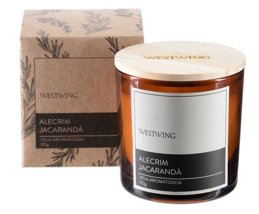 Vela Perfumada Alecrim Jacaranda - 170G