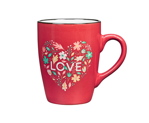 Caneca Love Vermelha