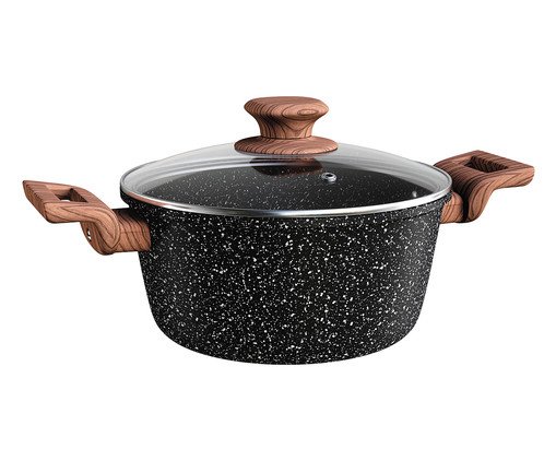 Caçarola em Inox Colorstone Preto