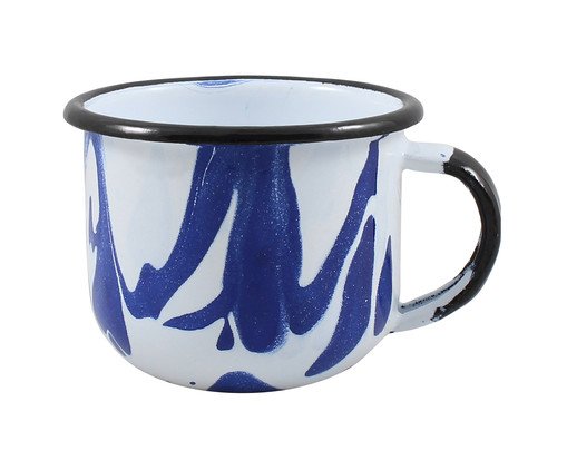 Xícara para Chá Marmorizado Azul