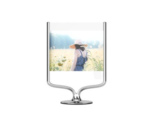 Porta-Retrato de Mesa Wishbone - Prateado