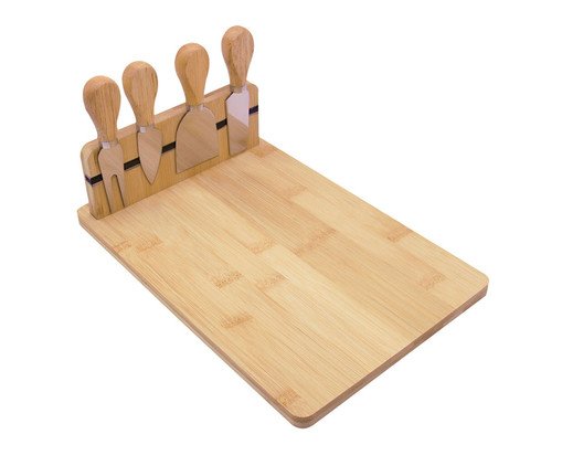 Jogo de Facas para Queijo com Tábua Vezzini