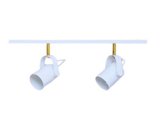 Trilho de Teto Becker com 2 Spots Branco