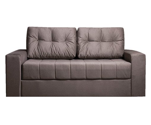 Sofá-Cama em Veludo Murilo Marrom