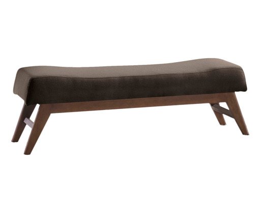 Recamier Marrom com Base Imbuia Horus