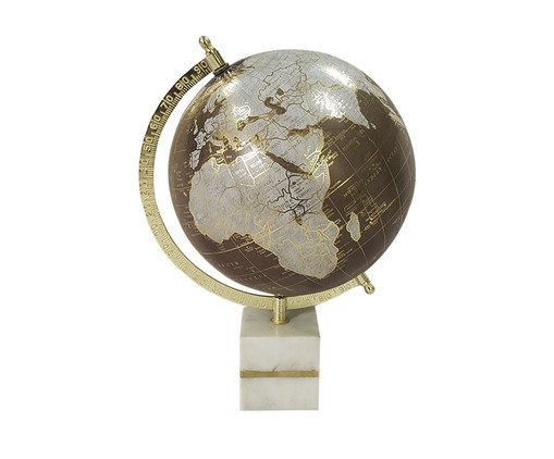 Globo com Base em Mármore Mutts II - Branco