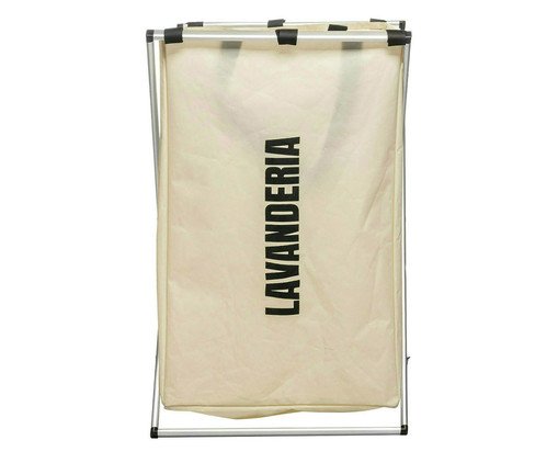 Cesto para Lavanderia Dobrável Ancara Branco